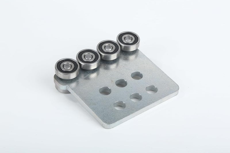 Fuperoo 8 Wheel Trolley Assembly Rollers.Eight Bearing Trolley Assembly.The top of The Trolley has Room for Set Screws, Allowing The use of a 1-5/8" high Strut Channel or Higher Strut Channel. - Image 4